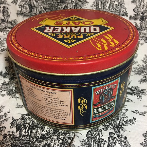 Quaker Oaks Round Tin - Picture 3 of 9